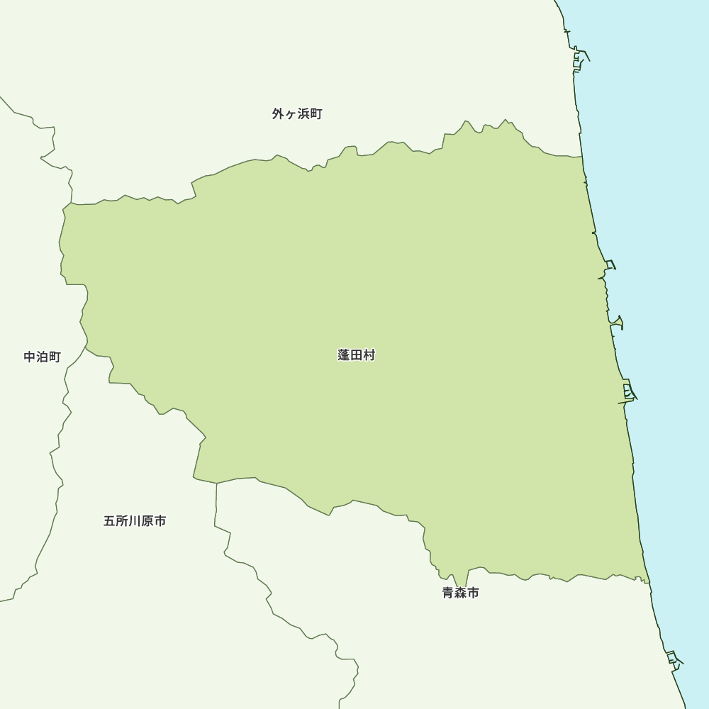 蓬田村のGoogleMap