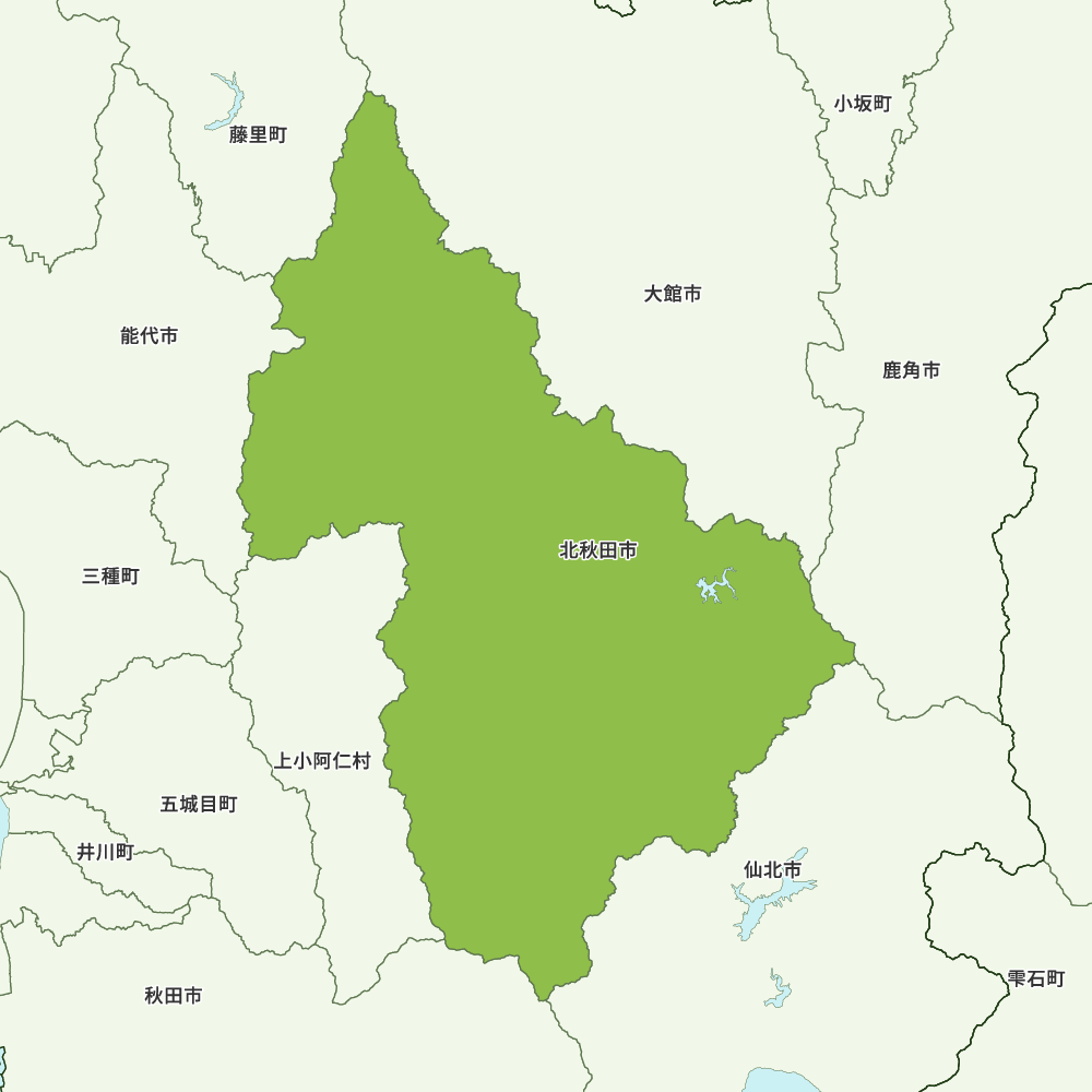 北秋田市のGoogleMap