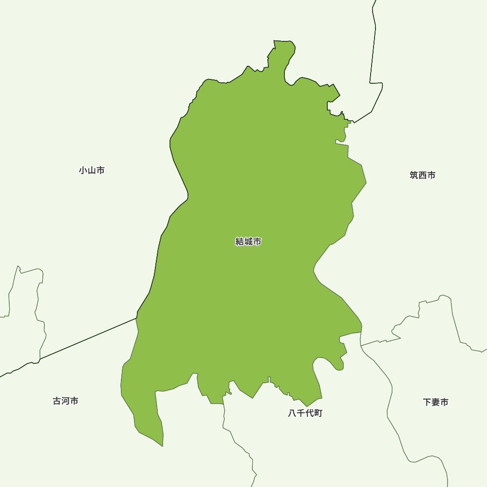 結城市のGoogleMap