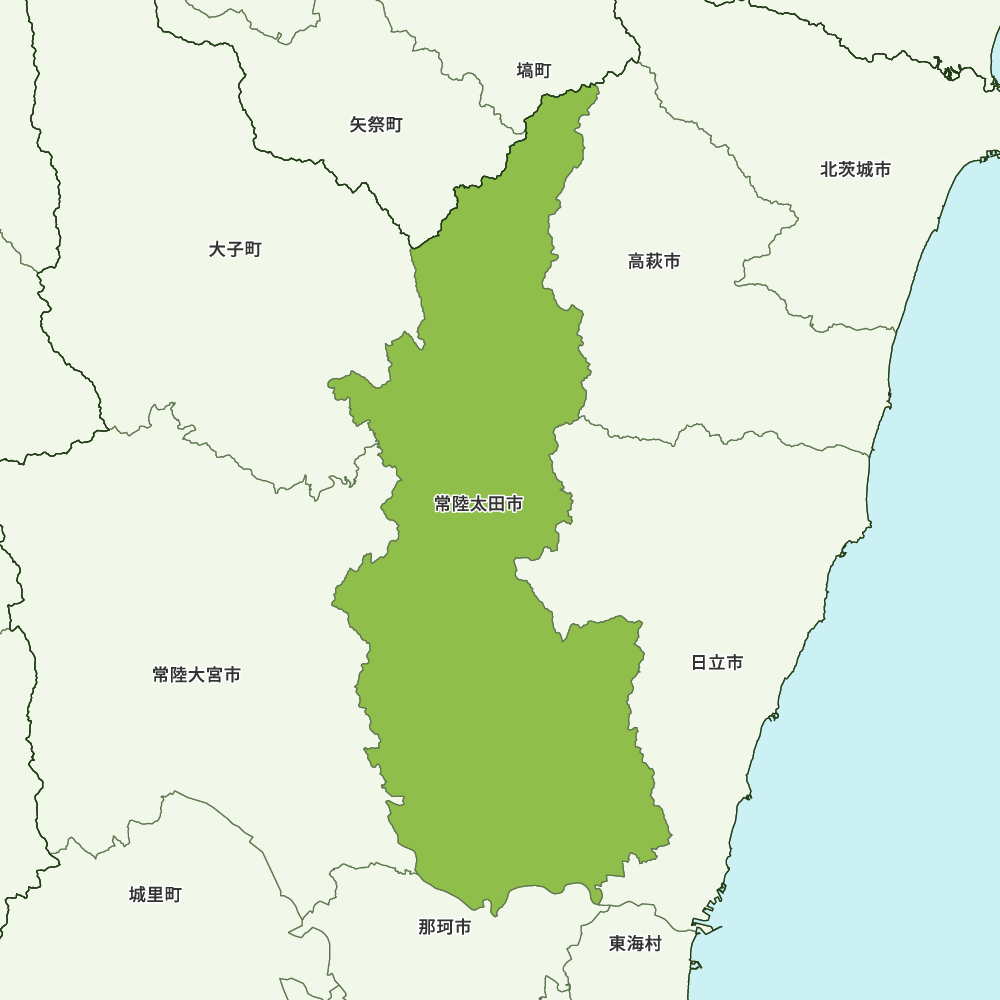 常陸太田市のGoogleMap