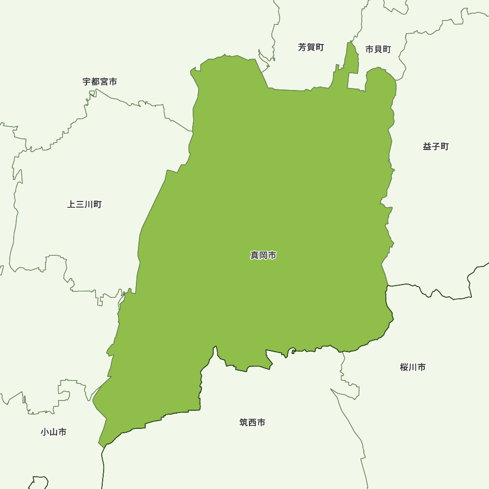 真岡市のGoogleMap