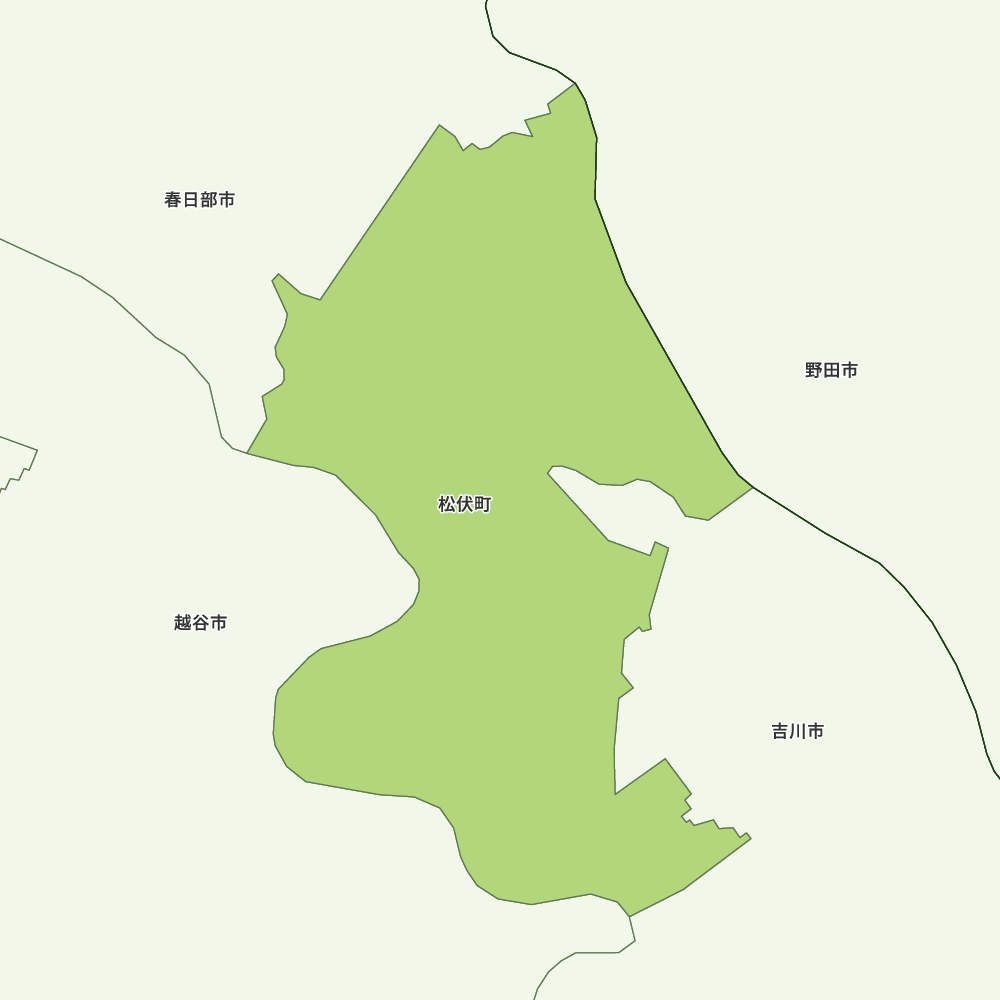 松伏町のGoogleMap