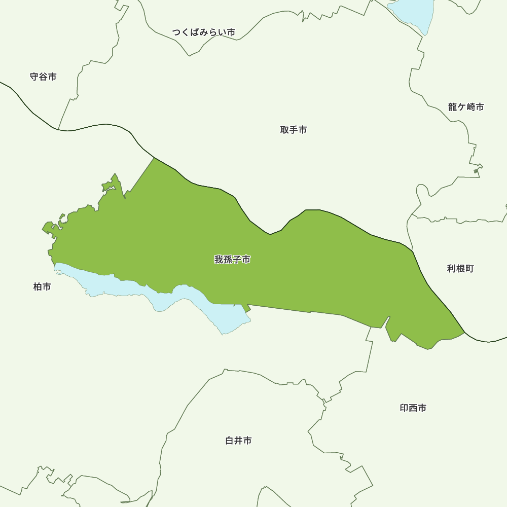 我孫子市のGoogleMap