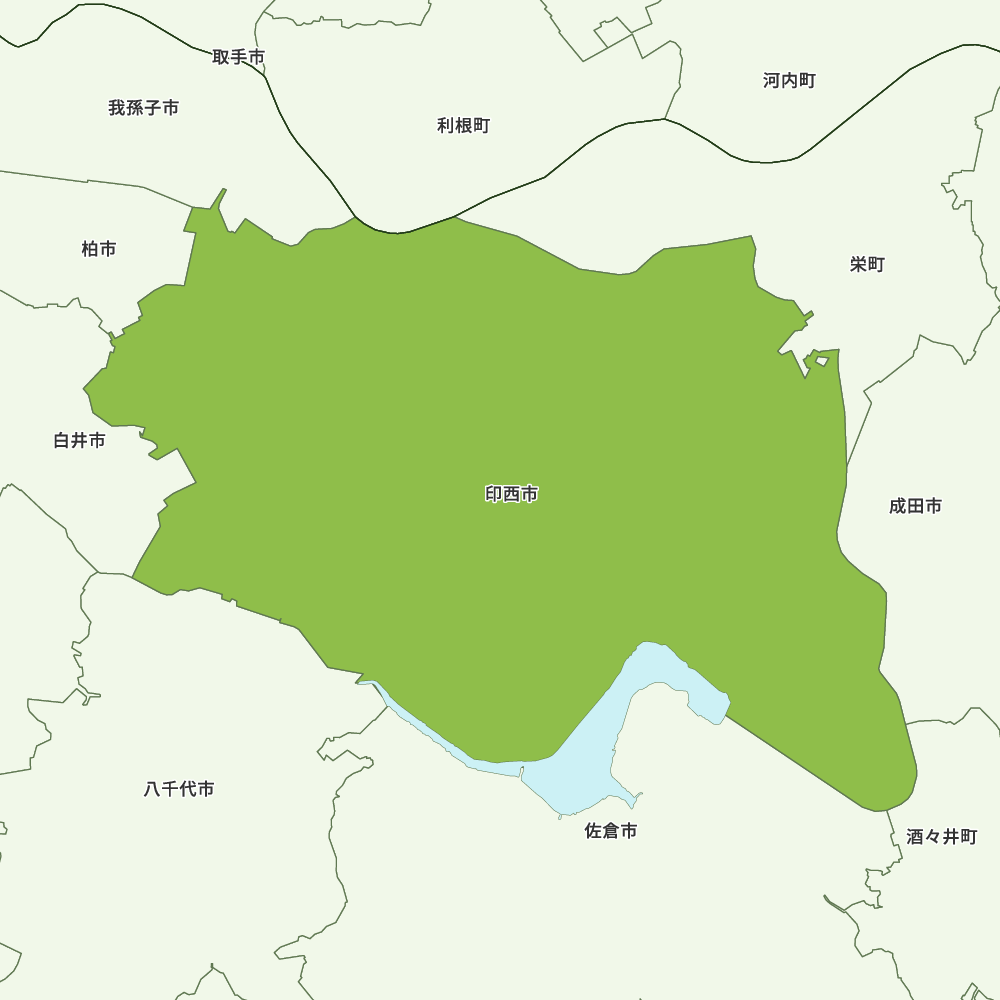 印西市のGoogleMap