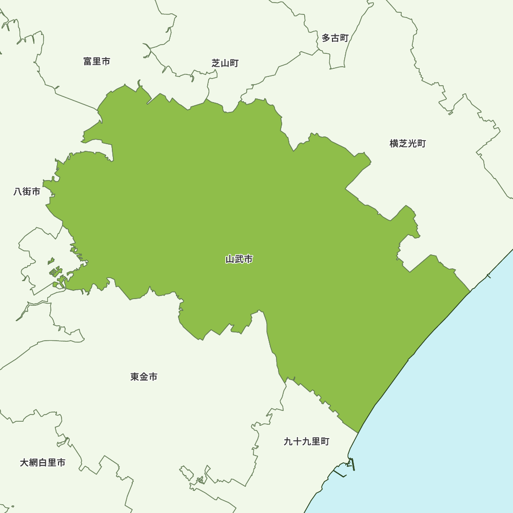 山武市のGoogleMap