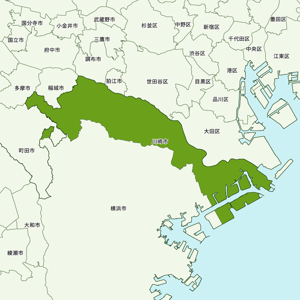 川崎市のGoogleMap