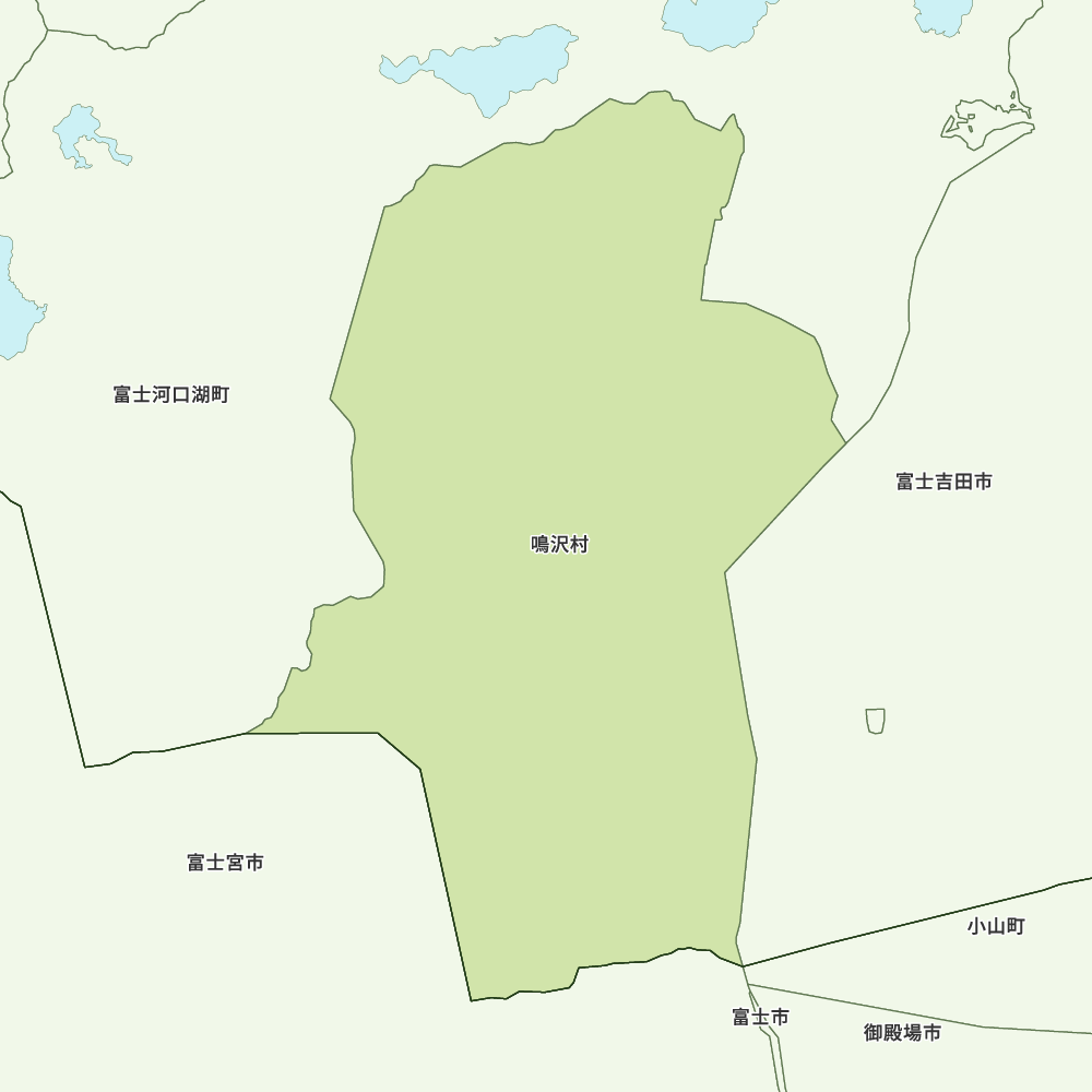 鳴沢村のGoogleMap
