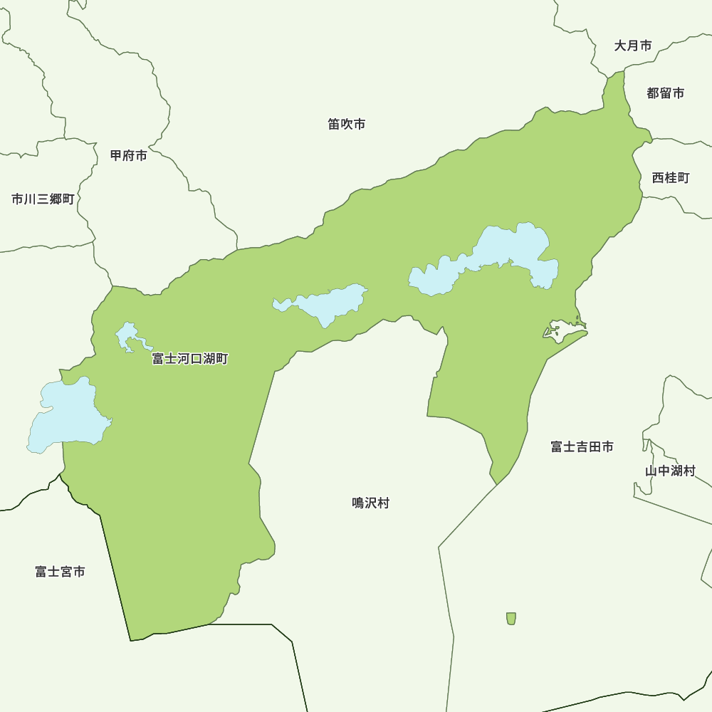富士河口湖町のGoogleMap