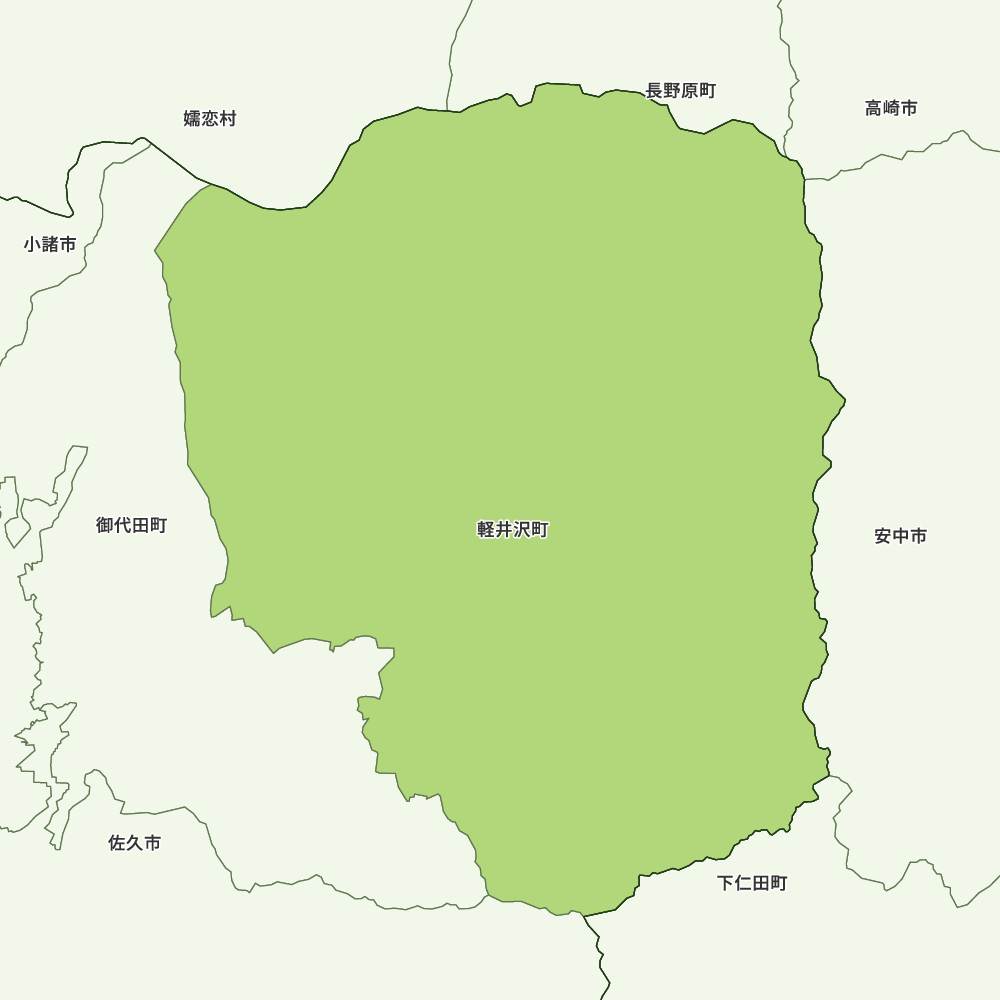 軽井沢町のGoogleMap