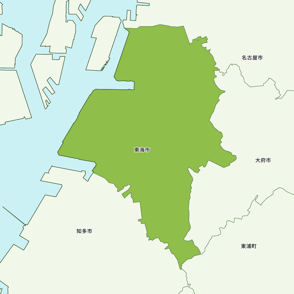 東海市のGoogleMap