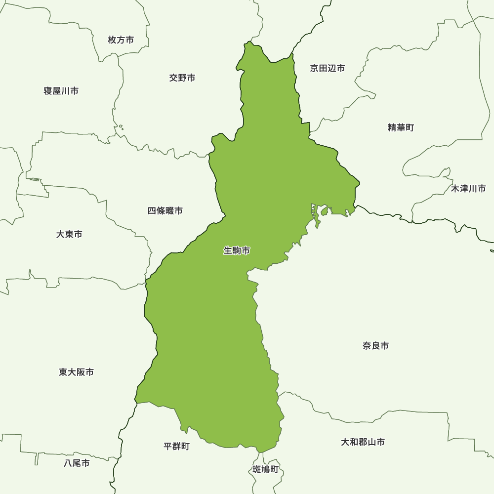 生駒市のGoogleMap