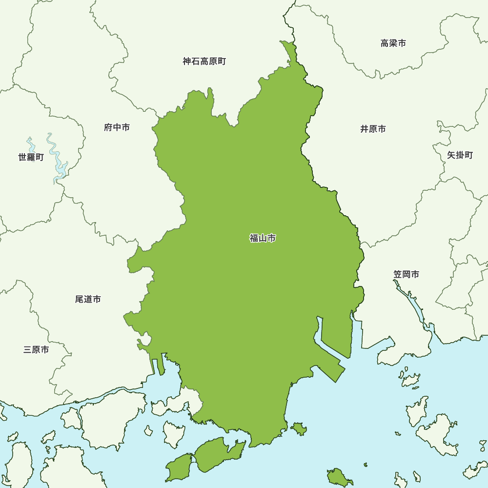 福山市のGoogleMap