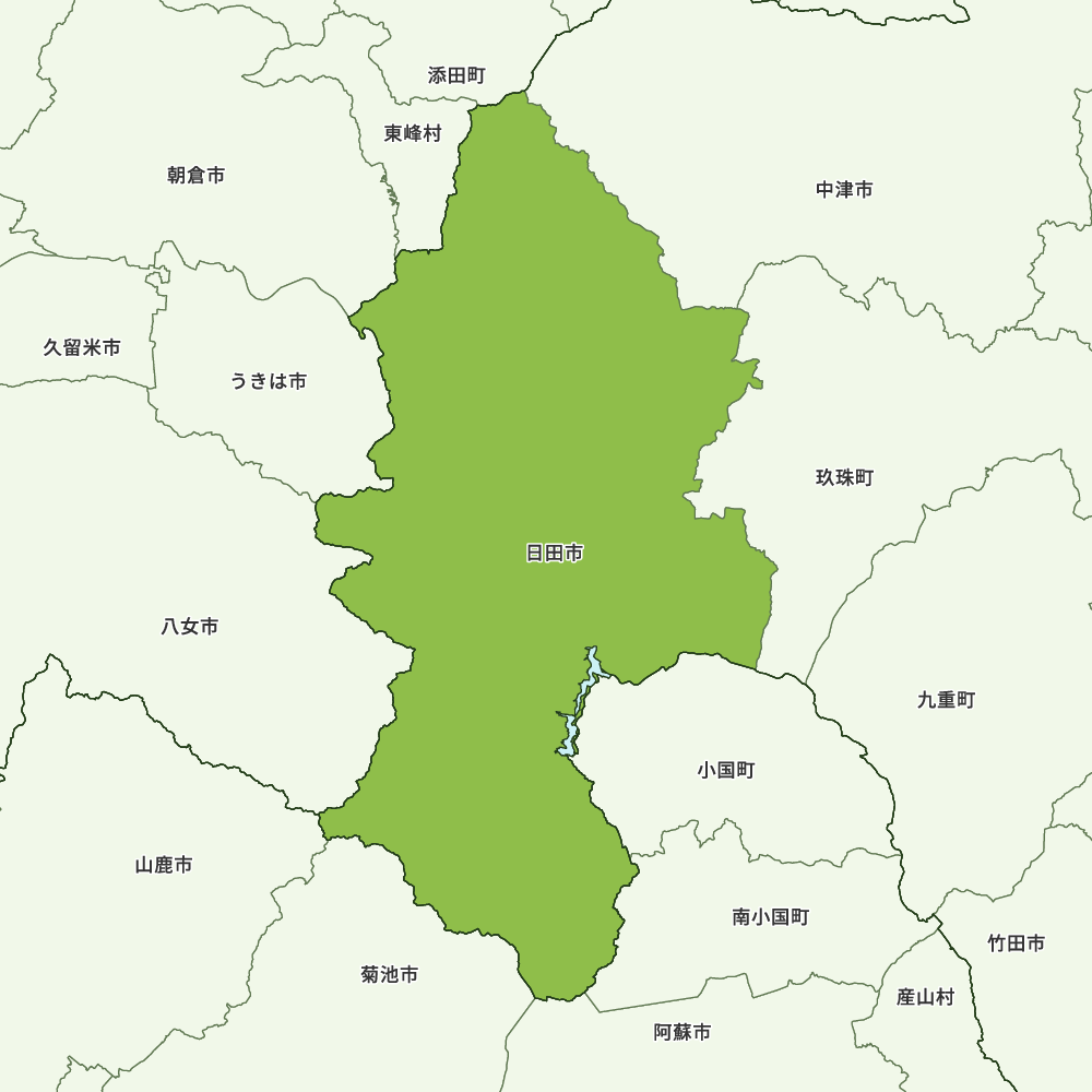 日田市のGoogleMap