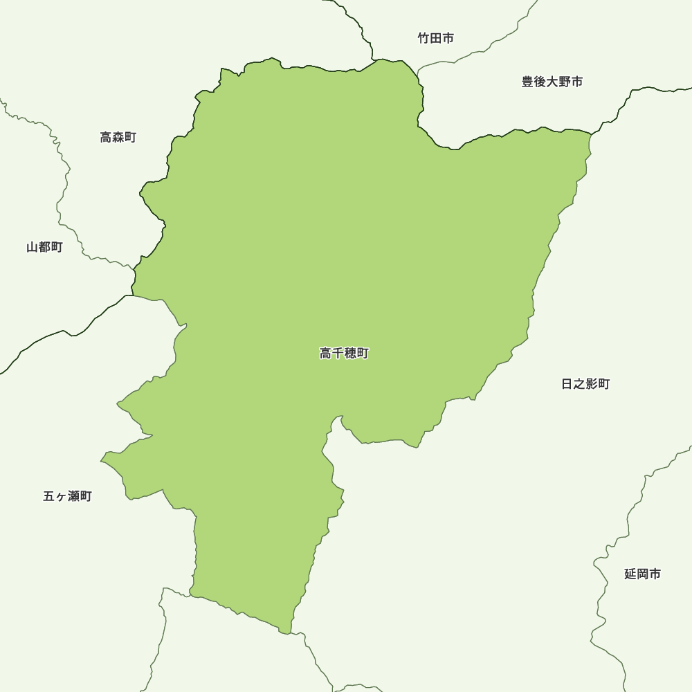 高千穂町のGoogleMap