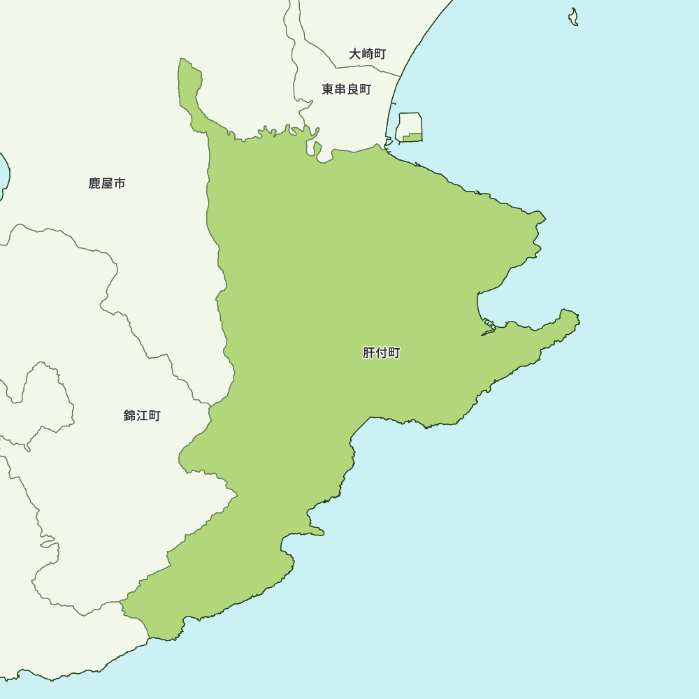 肝付町のGoogleMap