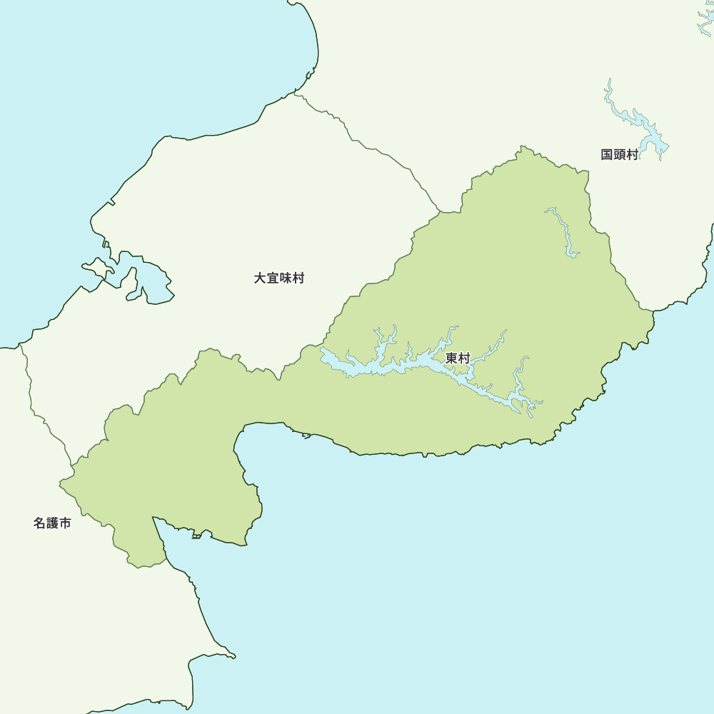 東村のGoogleMap