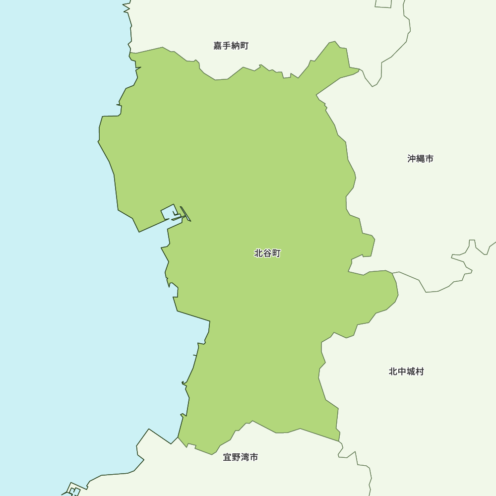 北谷町のGoogleMap