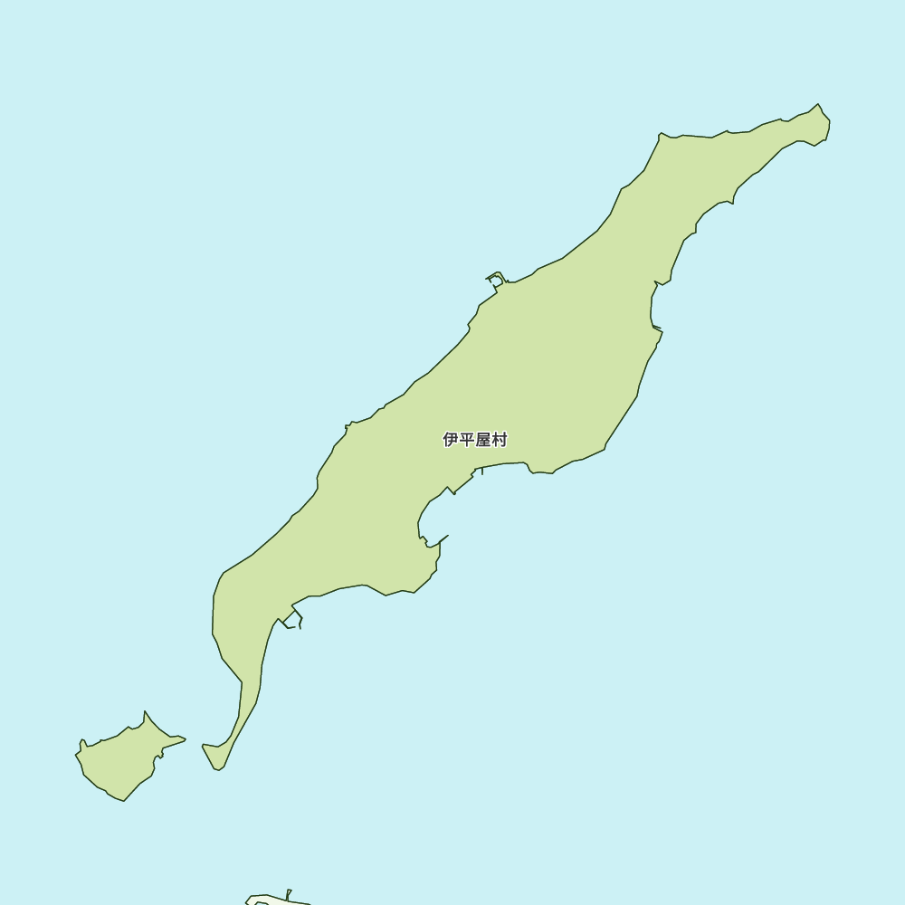 伊平屋村のGoogleMap